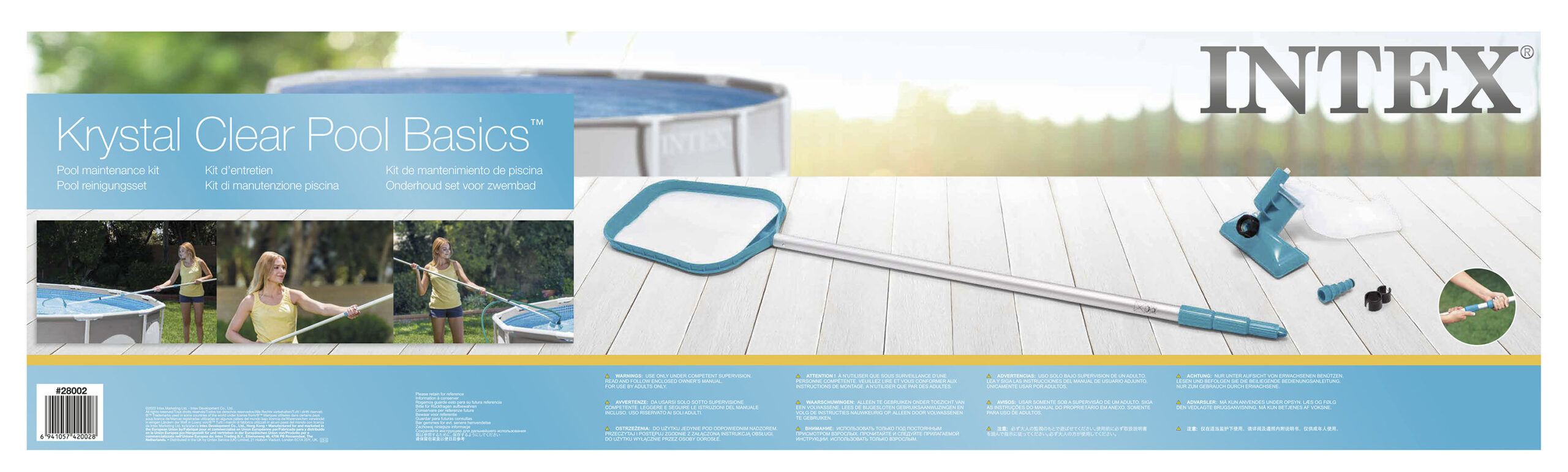 INTEX POOL MAINTENANCE KIT, W/ TELESCOPING ALUMINUM POLE 28002 - Image 3