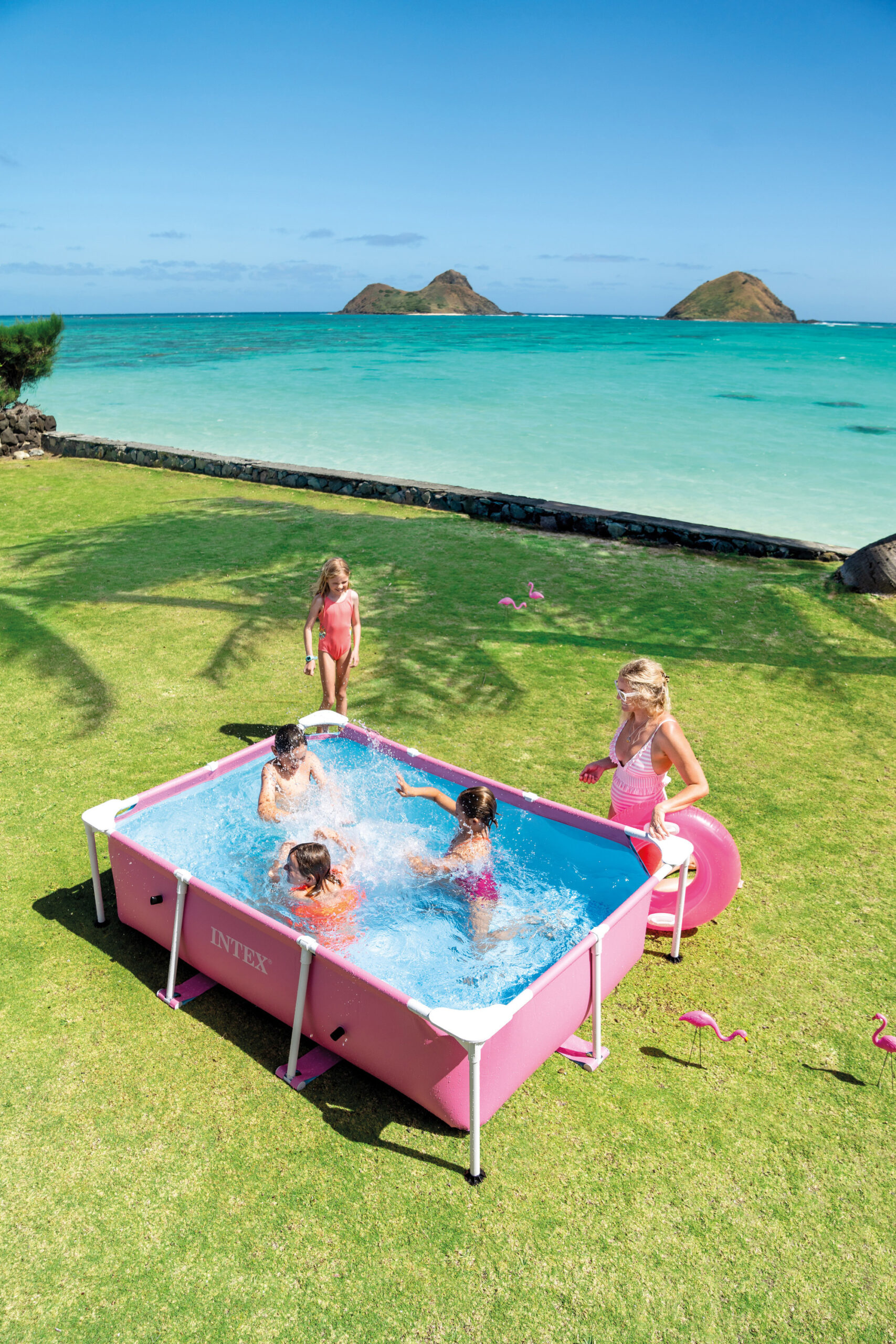 PINK RECTANGULAR FRAME POOL 28266 - Image 5