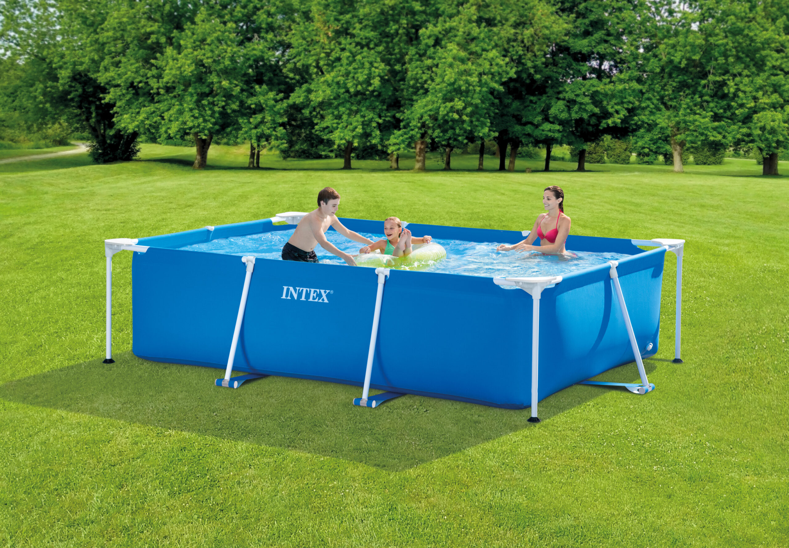 INTEX RECTANGULAR FRAME POOL, AGES 6+ 28272