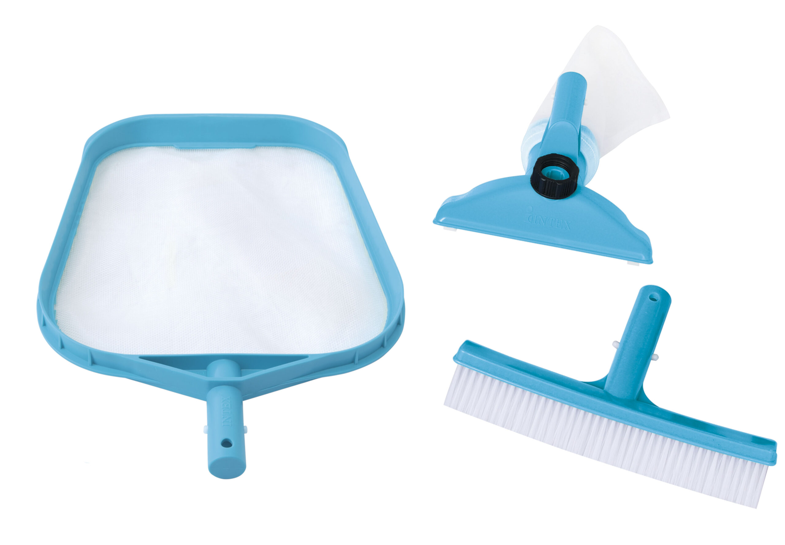 INTEX BASIC CLEANING KIT (LEAF SKIMMER/WALL BRUSH/VACUUM HEAD FOR #28002), CLAM SHELL 29056 - Image 2