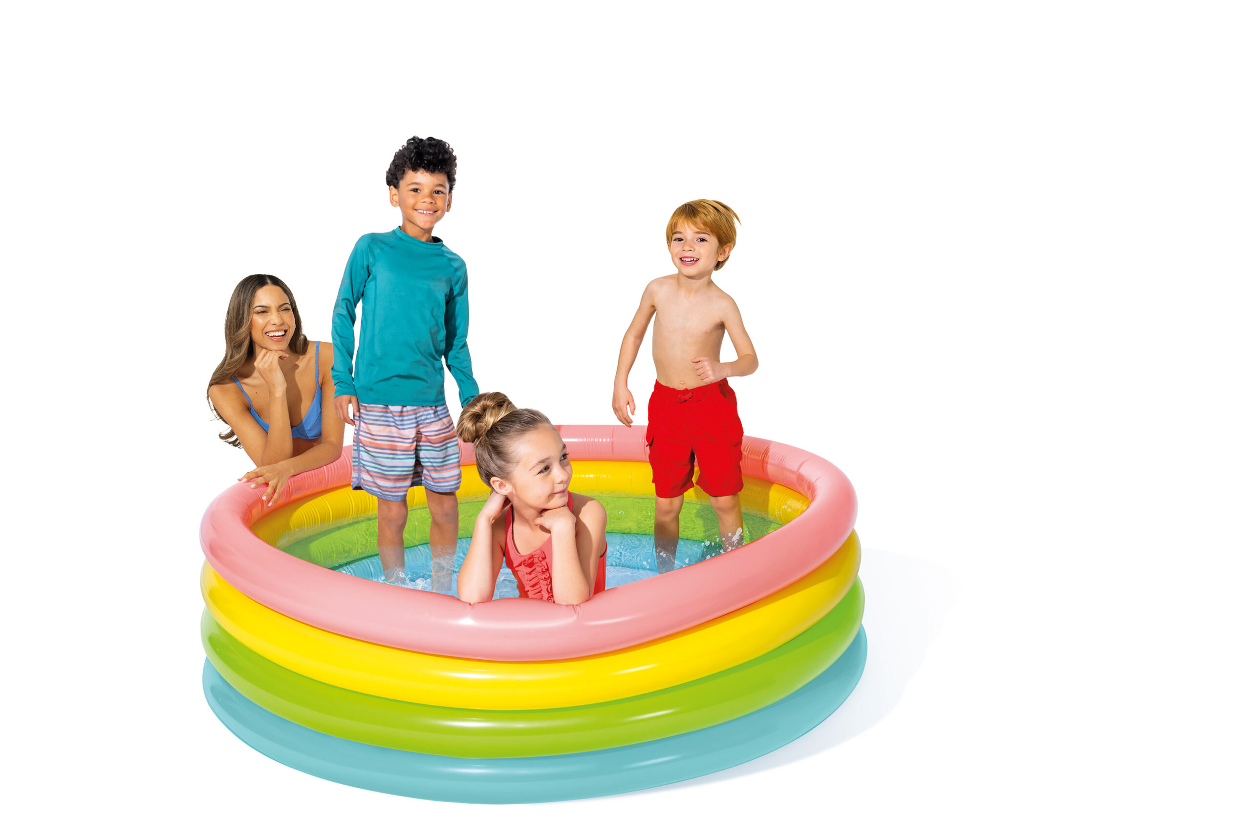 INTEX SUNSET GLOW POOL, 4-RING, AGES 3+, SHELF BOX 56441 - Image 6