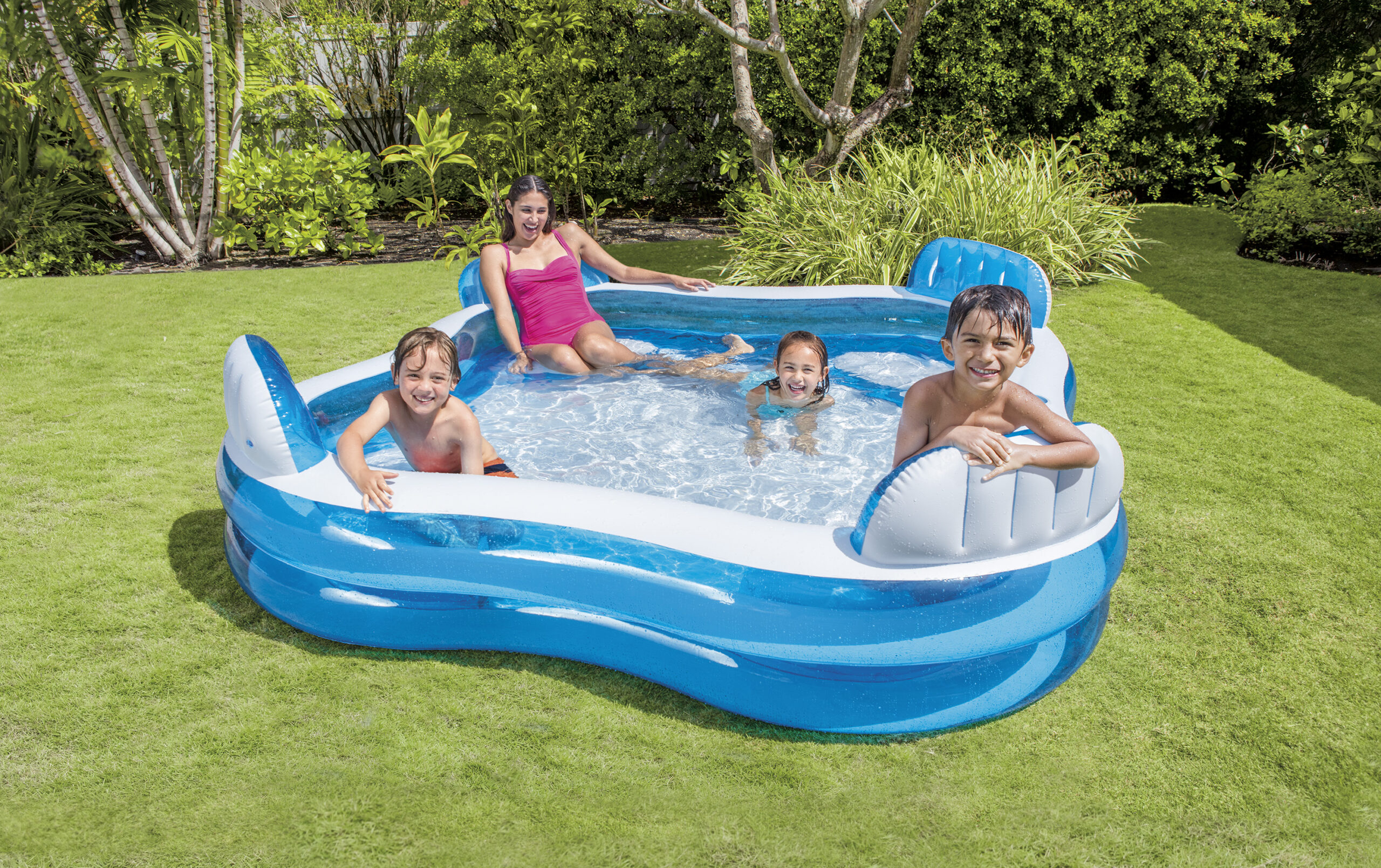 INTEX SWIM CENTER FAMILY LOUNGE POOL, AGES 3+ 56475 - Image 5