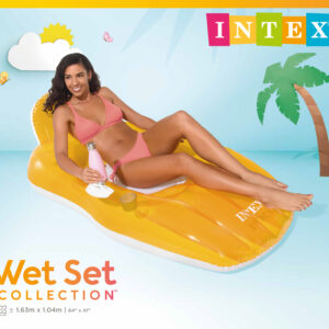 INTEX CHILL 'N FLOAT LOUNGES, 2 COLORS, SHELF  BOX AGES 8+ 56805