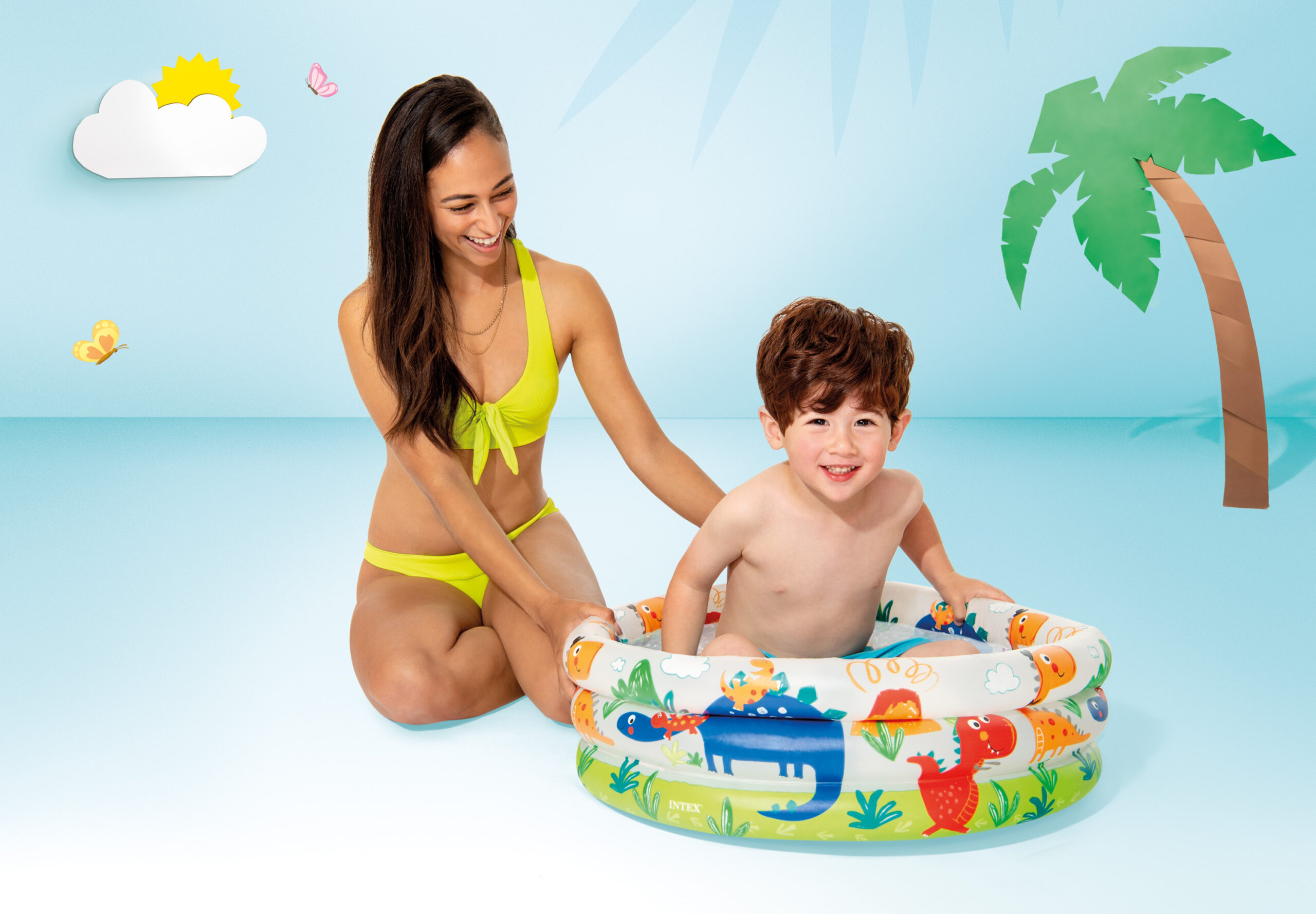 INTEX BEACH BUDDIES 3-RING BABY POOL, AGES 1 3 57106 - Image 2
