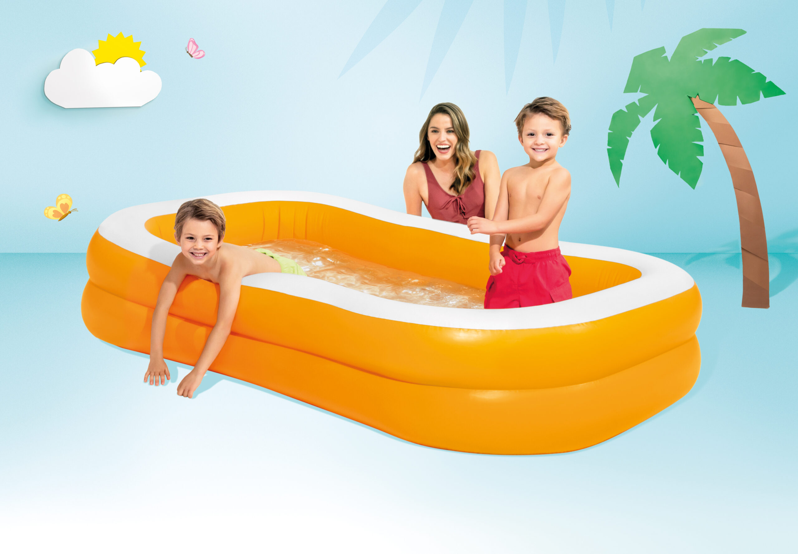 INTEX MANDARIN SWIM CENTER FAMILY POOL, AGES 3+ 57181 - Image 2