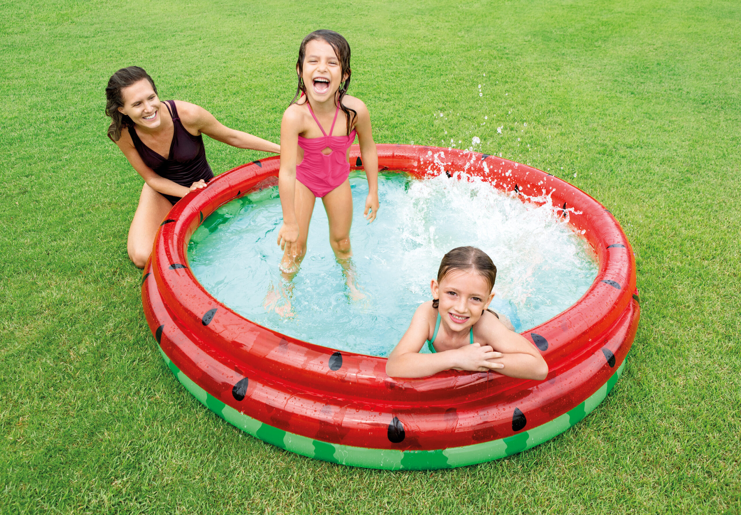 INTEX WATERMELON POOL, 3-RING, AGES 2+, SHELF BOX 58448 - Image 4