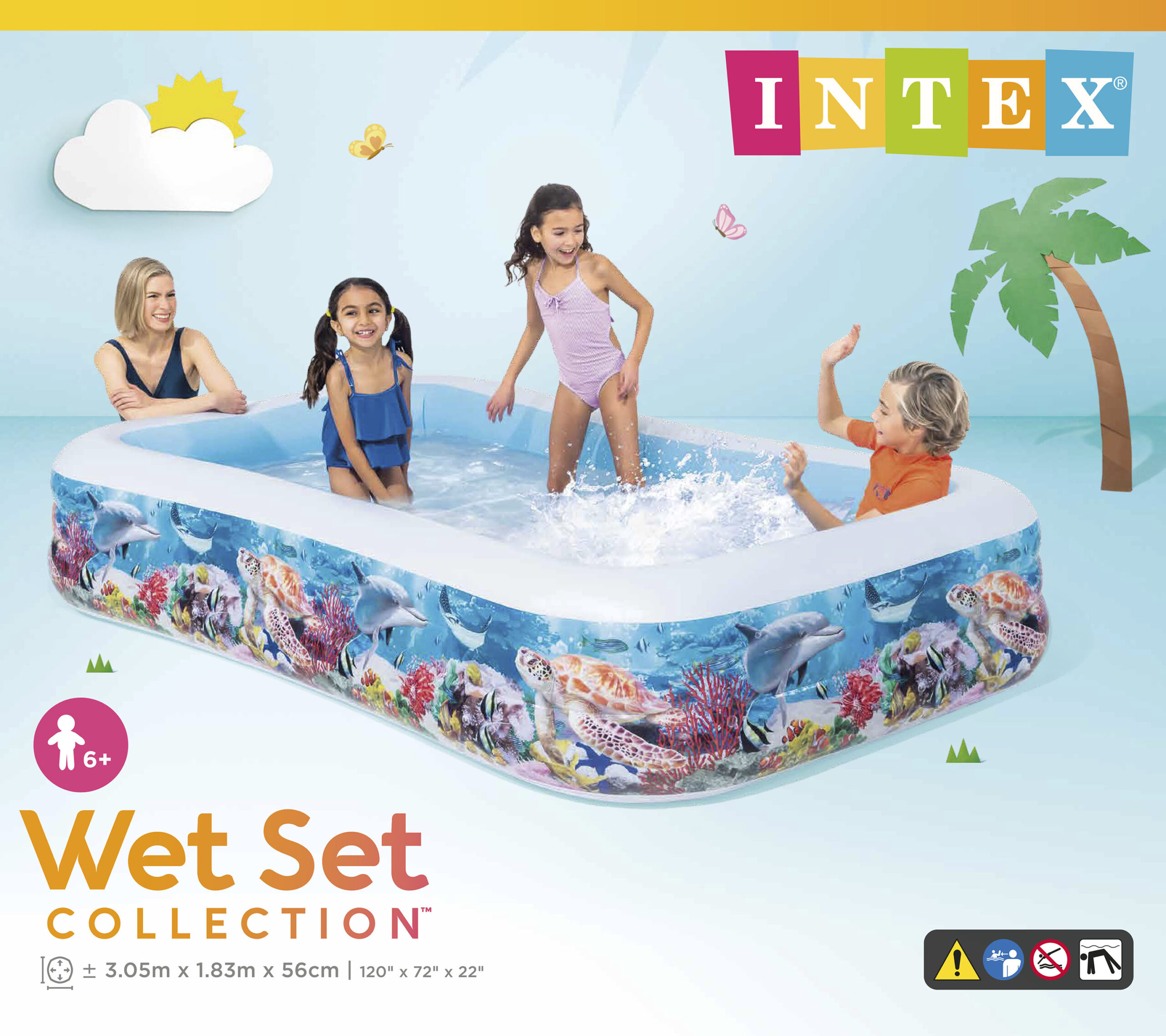 INTEX SEALIFE SWIM CENTER POOL, AGES 6+ 58485
