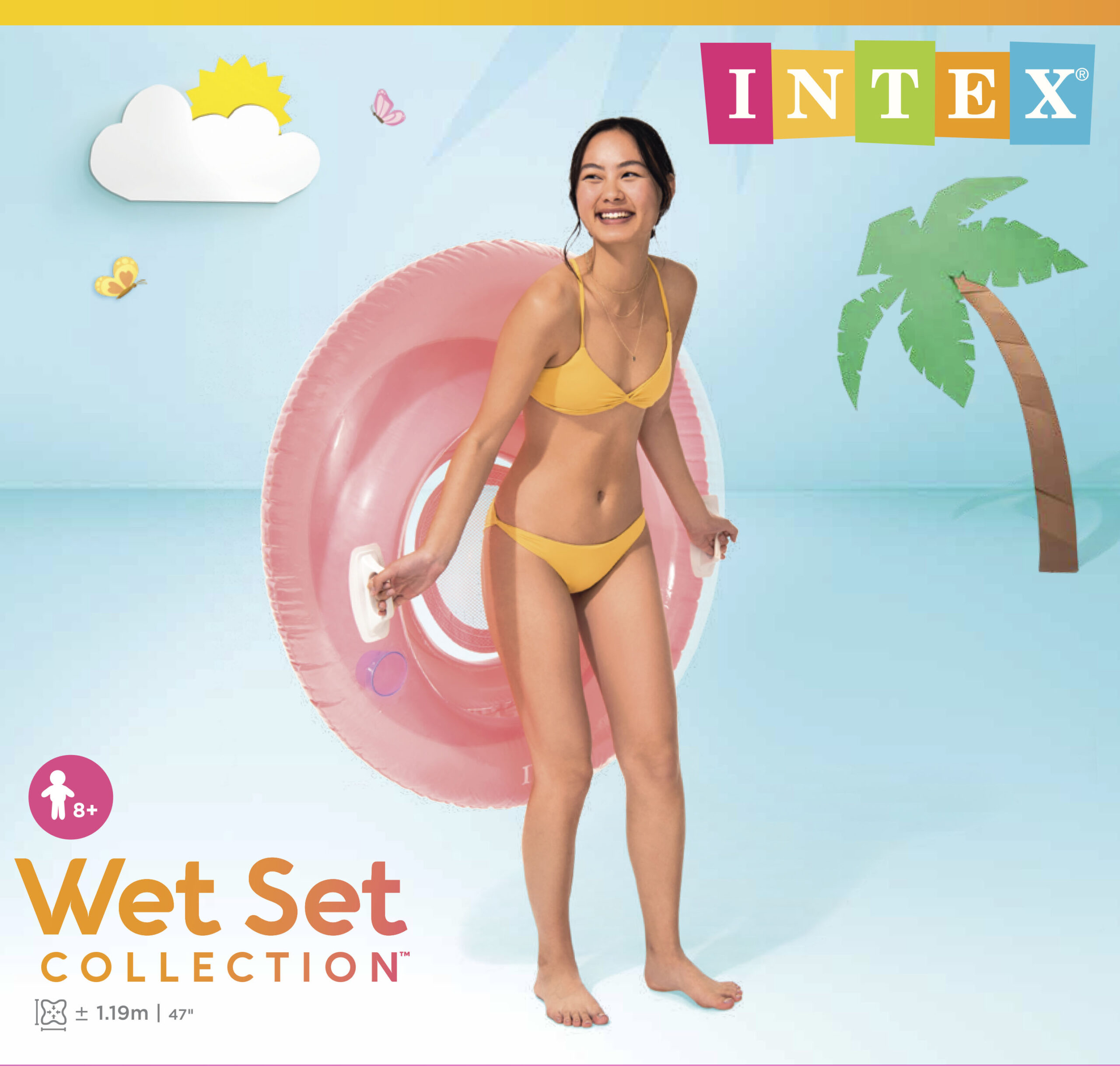 INTEX SIT 'N LOUNGES, AGES 8+, 2 COLORS, SHELF BOX 58883