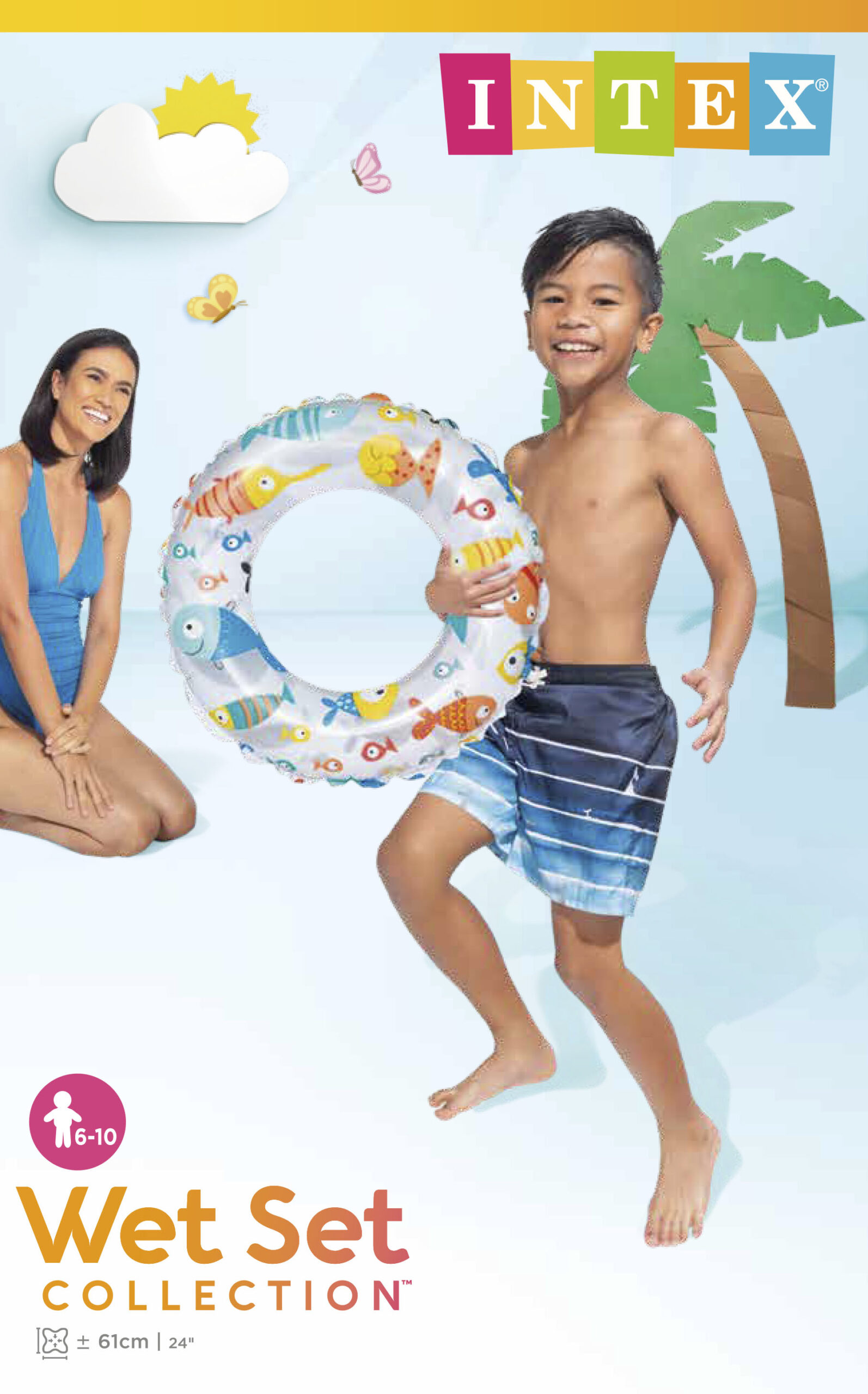 INTEX LIVELY PRINT SWIM RINGS, AGES 6-10, 3 STYLES 59241 - Image 4