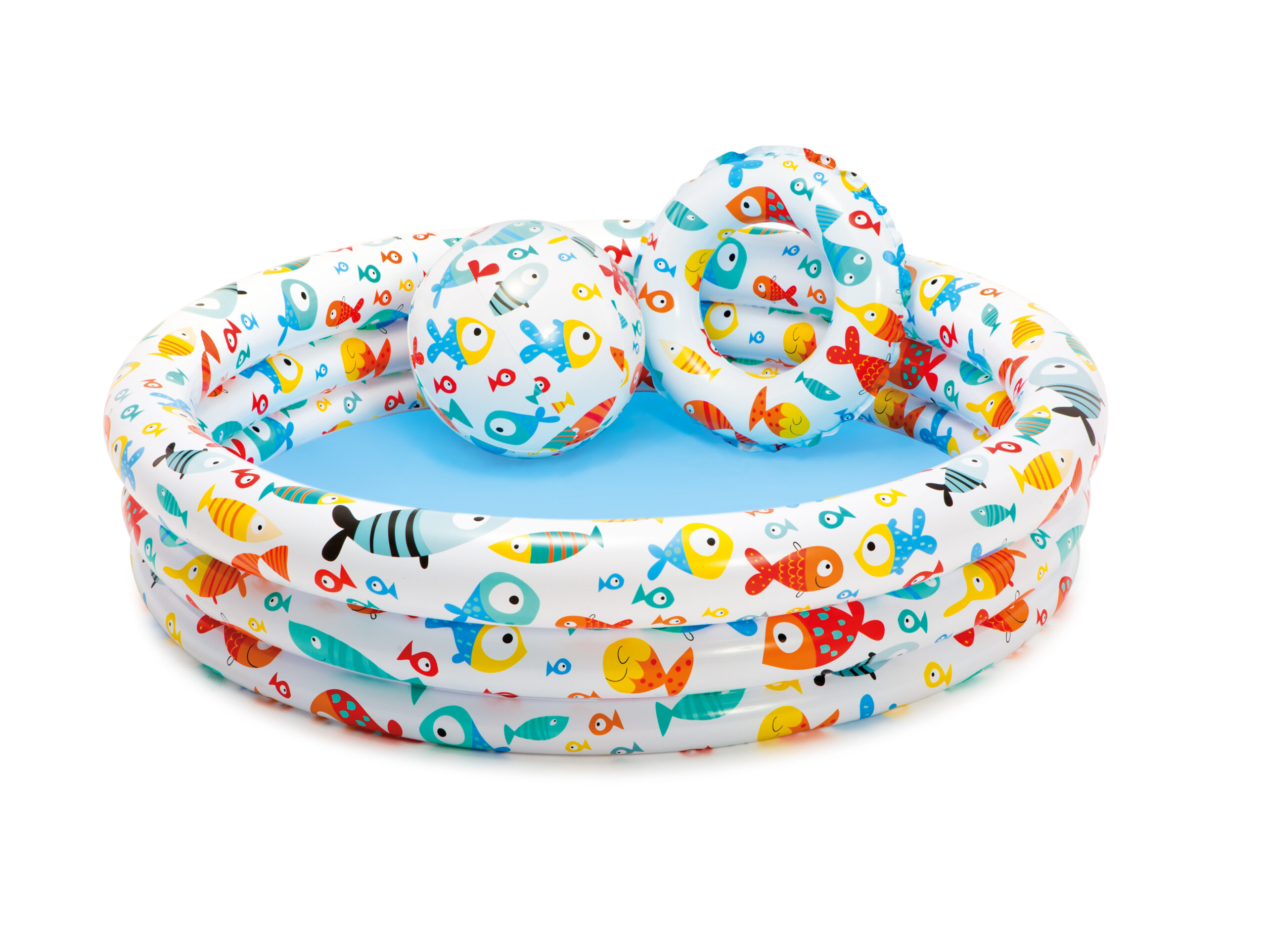 INTEX PINEAPPLE SPLASH POOL SET (59431NP, 20" BALL, 20" RING), AGES 2+ 59469 - Image 3
