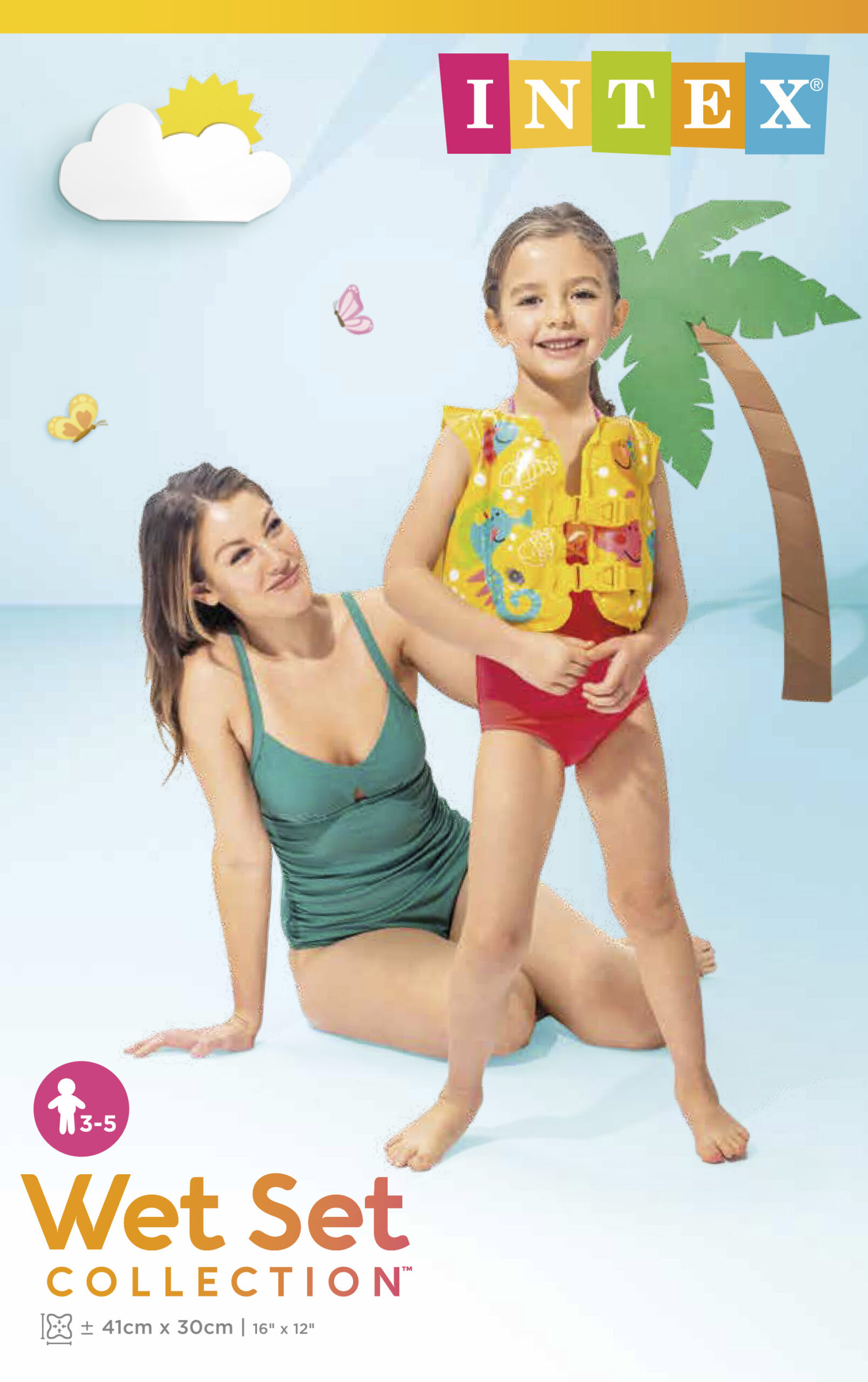 INTEX TROPICAL BUDDIES SWIM VEST, AGES 3-5, 59661 - Image 2