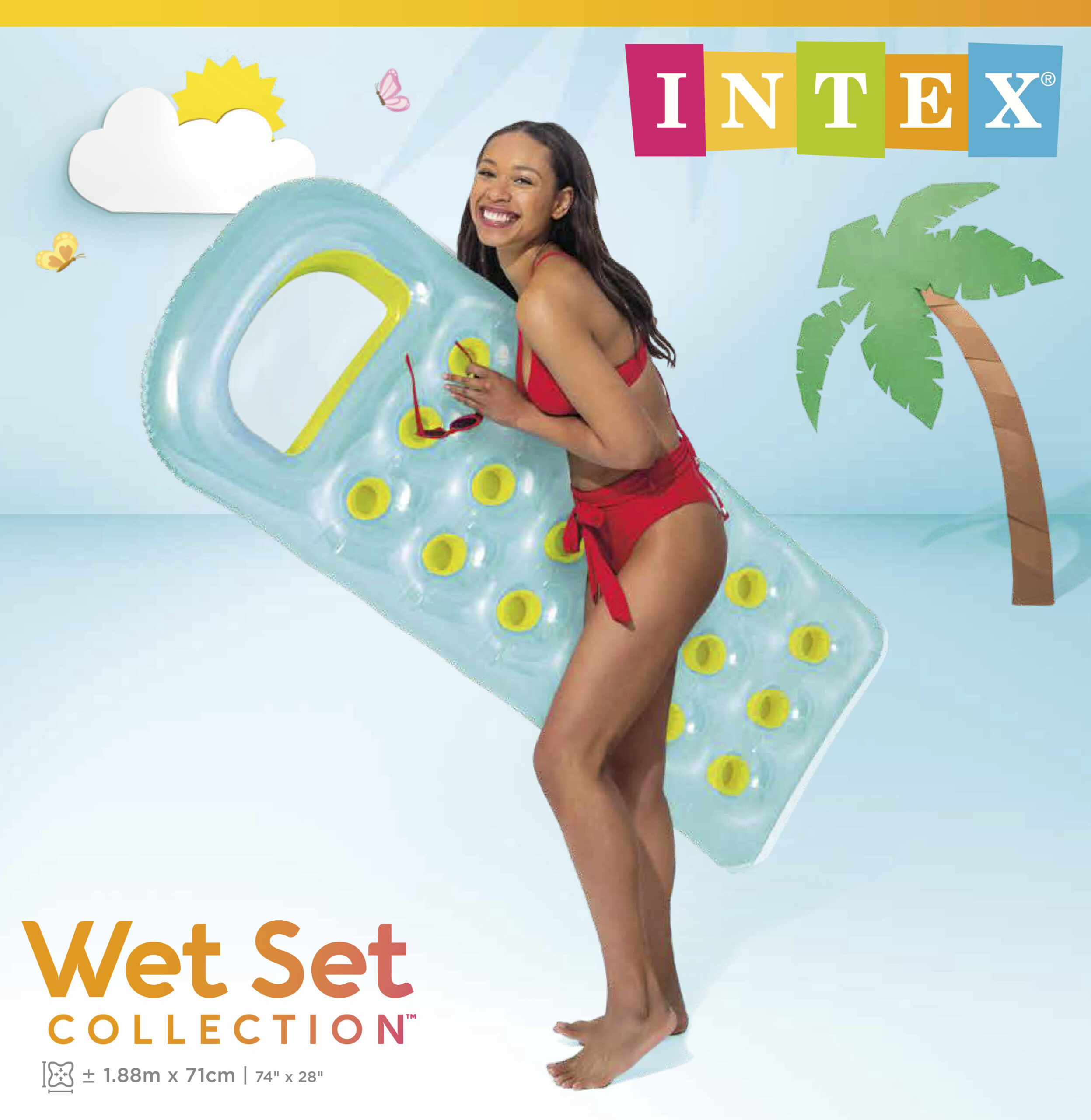 INTEX 18-POCKET SUNTANNER MATS, 2 COLORS 59895