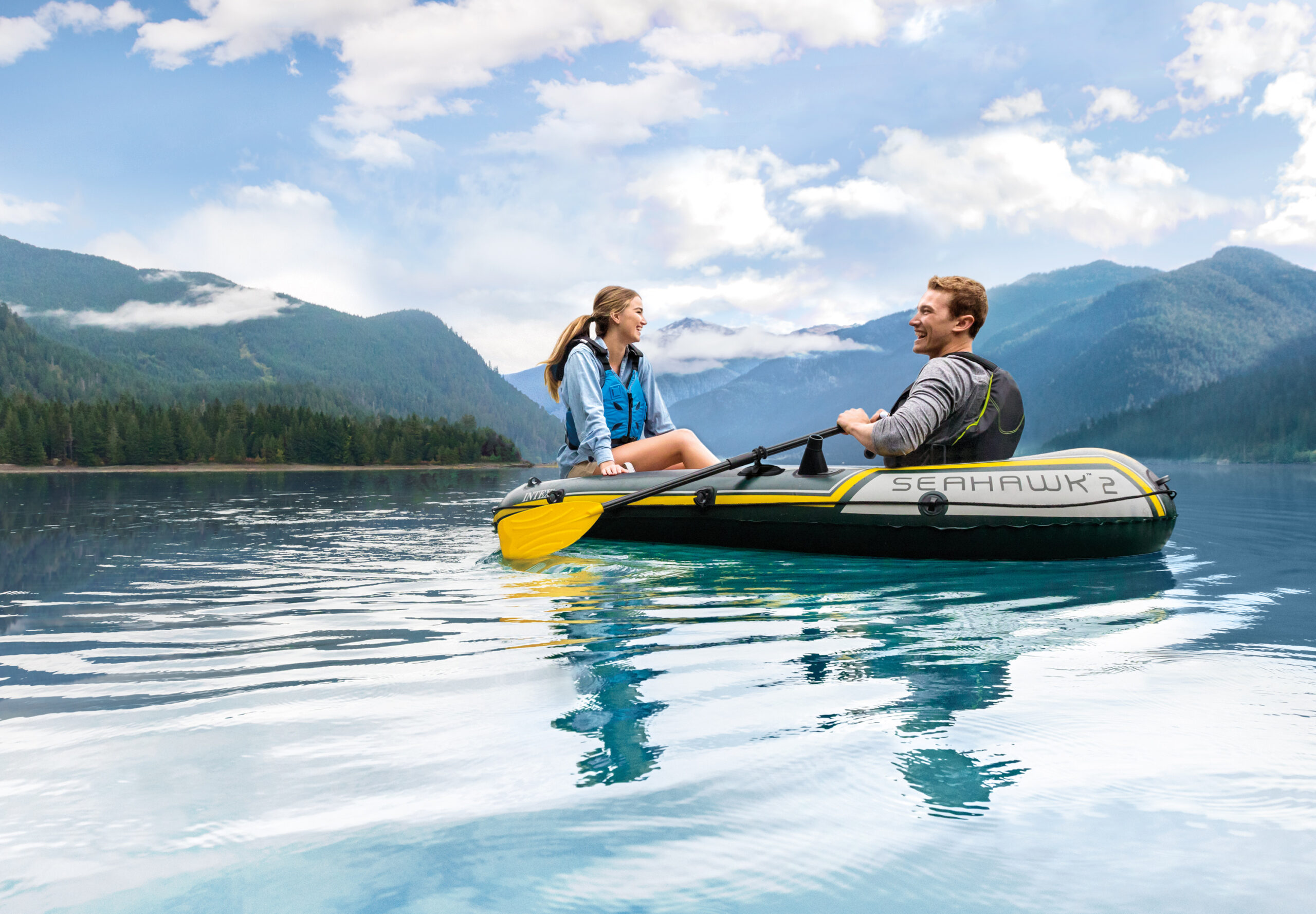 INTEX SEAHAWK 2 BOAT SET (WITH 59623,68612) 68347 - Image 2