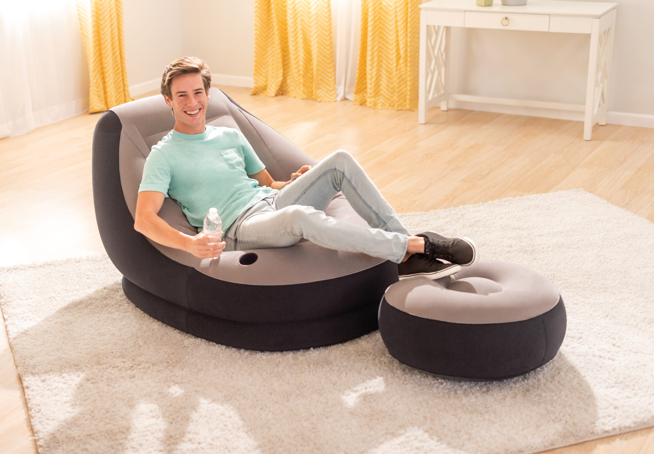 INTEX ULTRA LOUNGE (CHAIR & OTTOMAN) 39"X51"X30" 68564 - Image 3