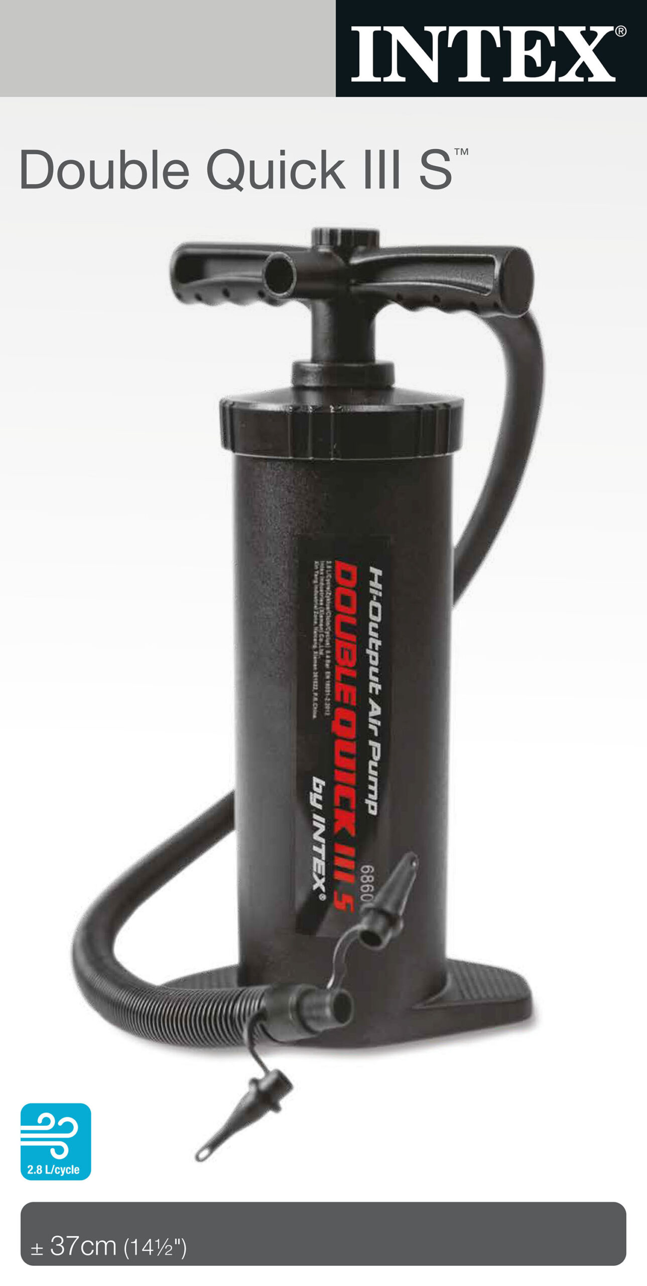 INTEX DOUBLE QUICK III S HAND PUMP 68605 - Image 3
