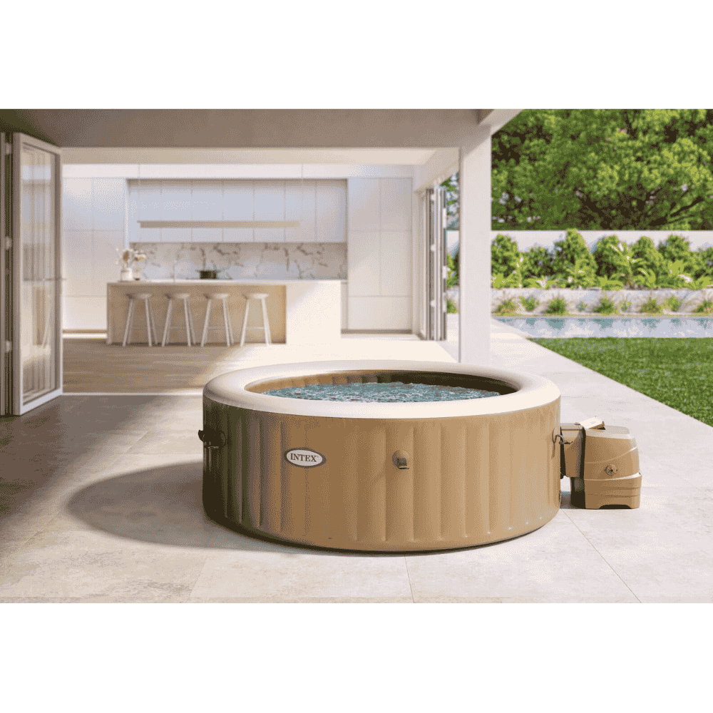 INTEX 4-PERSON SAHARA TAN ROUND BUBBLE SPA SET | 28426 - Image 7