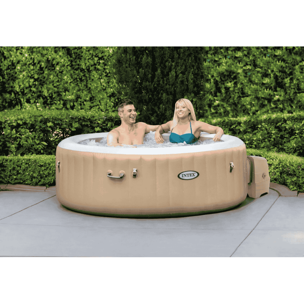 INTEX 4-PERSON SAHARA TAN ROUND BUBBLE SPA SET | 28426 - Image 6