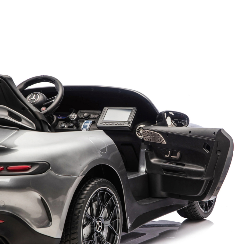 12V 14AH MERCEDES GT63 LEATHER SEAT&WELVET W/EVA TYRE GREY COLOR RIDE ON CAR DK-GT63 21517 - Image 2