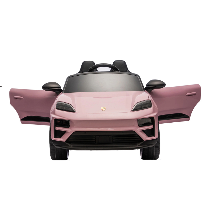 12V 7AH LEATHER SEAT PORSCHE CAYENNE CHAMPAGNE PINK COLORW/EVA TYRE RIDE ON CAR DK-PM666 21515 - Image 3