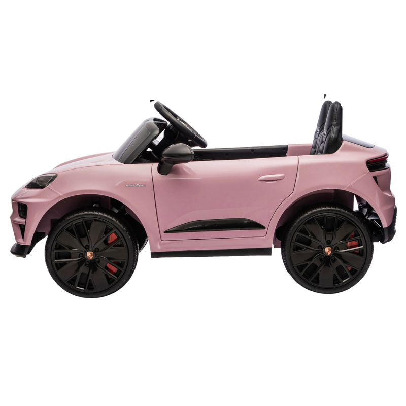12V 7AH LEATHER SEAT PORSCHE CAYENNE CHAMPAGNE PINK COLORW/EVA TYRE RIDE ON CAR DK-PM666 21515 - Image 4