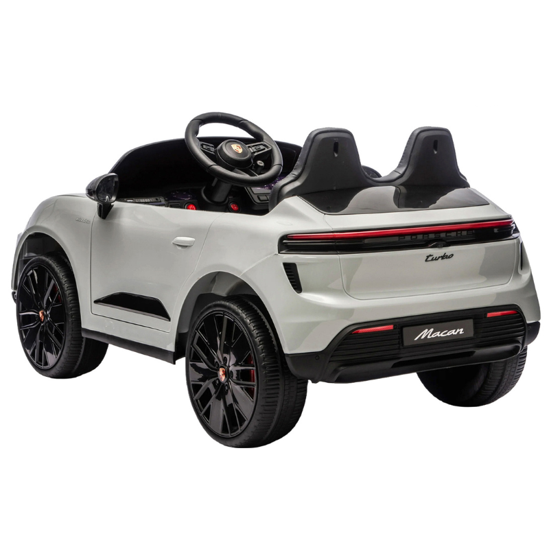 12V 7AH LEATHER SEAT PORSCHE CAYENNE WHITE COLOR W/EVA TYRE RIDE ON CAR DK-PM666 22402 - Image 3