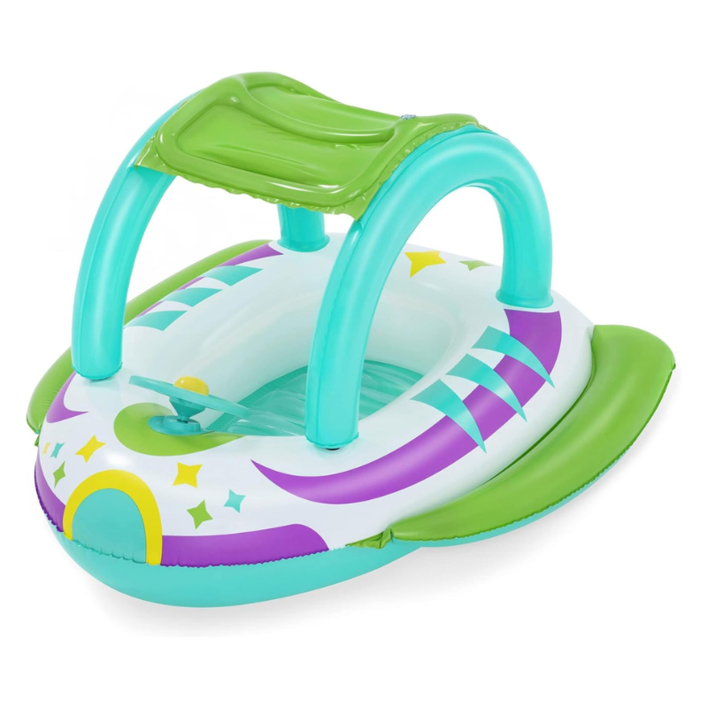 Bestway 42" x 44"/1.07m x 1.12m Space Splash Shaded Baby Boat - Image 3
