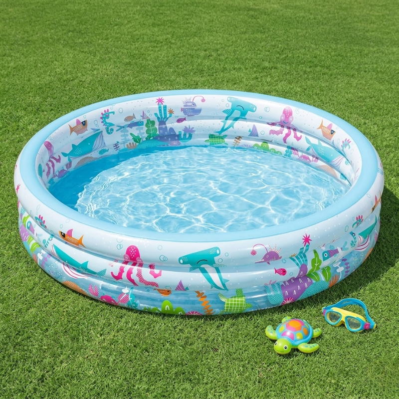 Bestway Φ60" x H12"/Φ1.52m x H30cm Deep Dive 3-Ring Pool