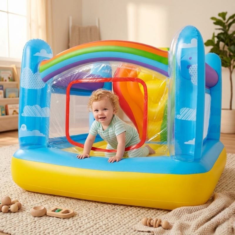 BESTWAY 69" x 68" x 54"/1.75m x 1.73m x 1.37m Jumpin' Balloon Bouncer - Image 2