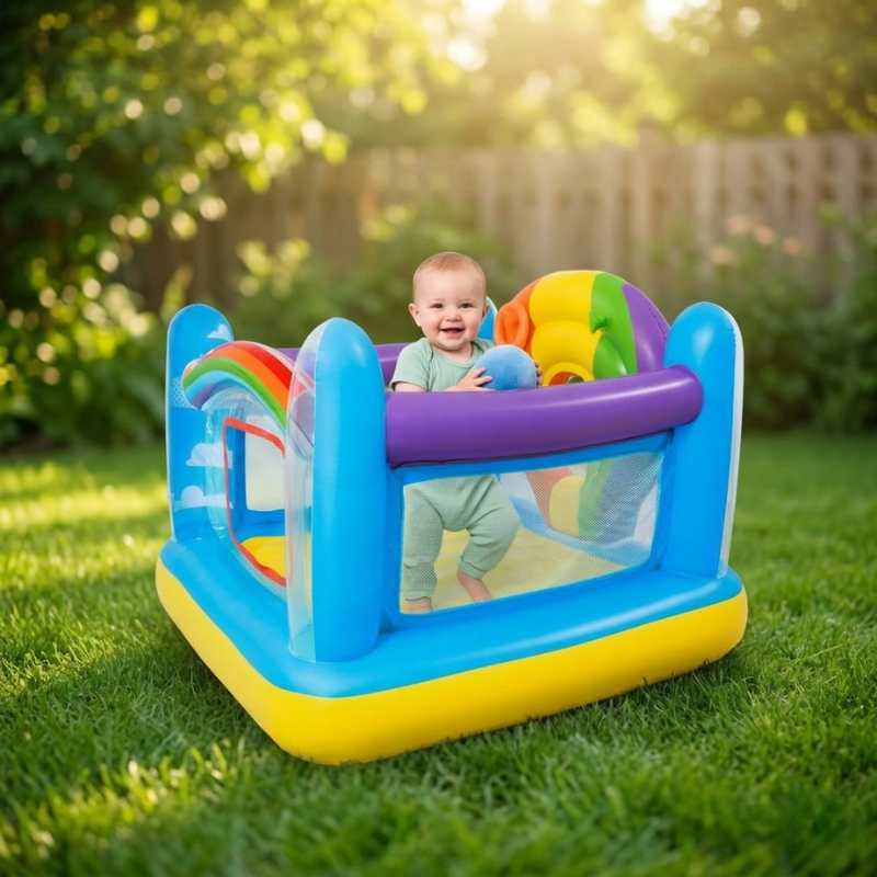 BESTWAY 69" x 68" x 54"/1.75m x 1.73m x 1.37m Jumpin' Balloon Bouncer - Image 3