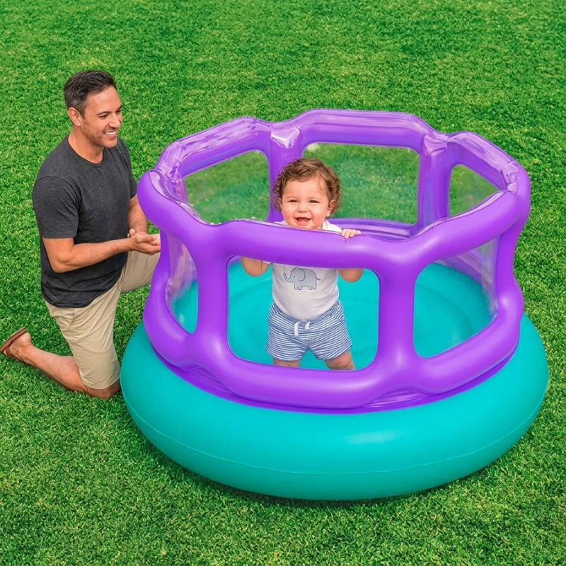 Bestway 60" x 60" x 33"/1.52m x 1.52m x 84cm Laugh 'n Leap Bouncer - Image 4