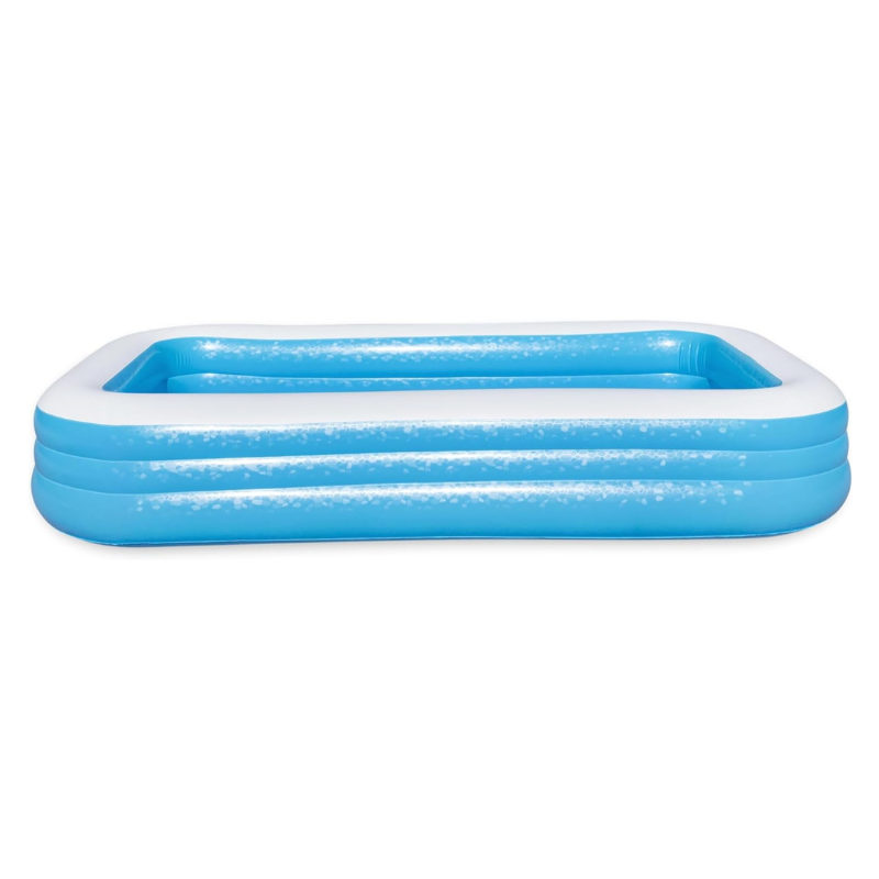 Bestway 10' x 72" x 22"/3.05m x 1.83m x 56cm Deluxe Blue Rectangular Family Pool - Image 4