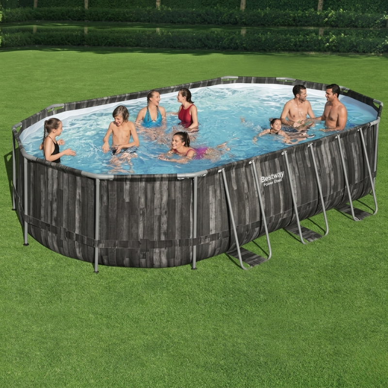 BESTWAY 20' x 12' x 48"/6.10m x 3.66m x 1.22m Oval Pool Set