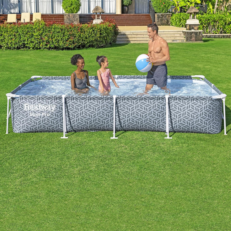 BESTWAY Steel Pro 12' x 6'7" x 26"/3.66m x 2.01m x 66cm Pool Set