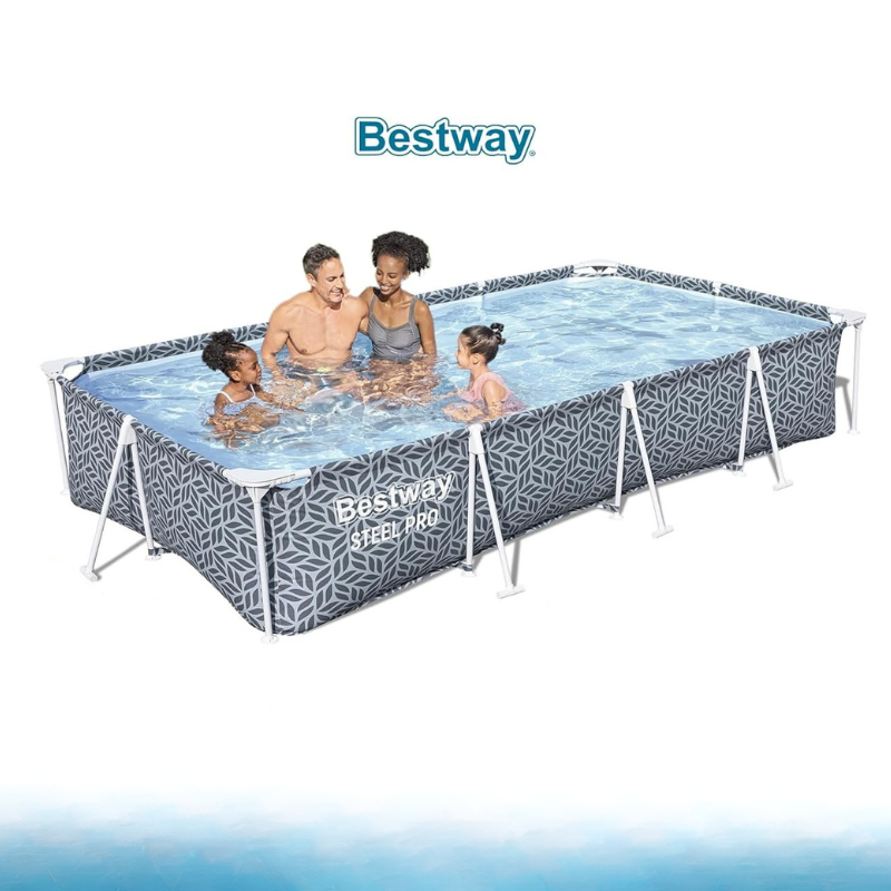BESTWAY Steel Pro 12' x 6'7" x 26"/3.66m x 2.01m x 66cm Pool Set - Image 3