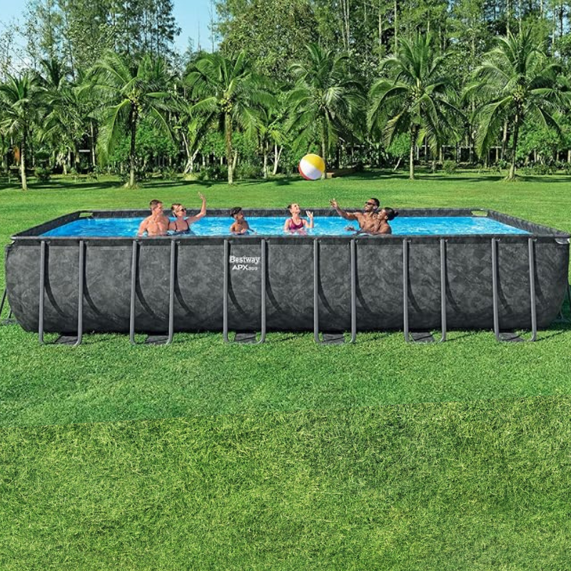 BESTWAY APX 365 24' x 12' x 52"/7.32m x 3.66m x 1.32m Rectangular Pool Set - Image 3