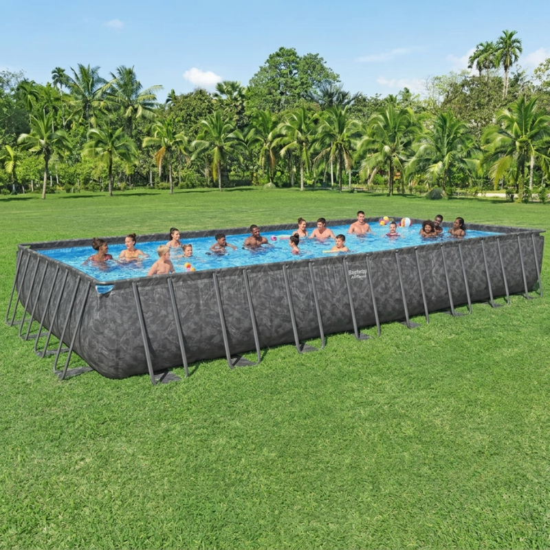BESTWAY APX 365 31'4" x 16' x 52"/9.56m x 4.88m x 1.32m Rectangular Pool Set - Image 2
