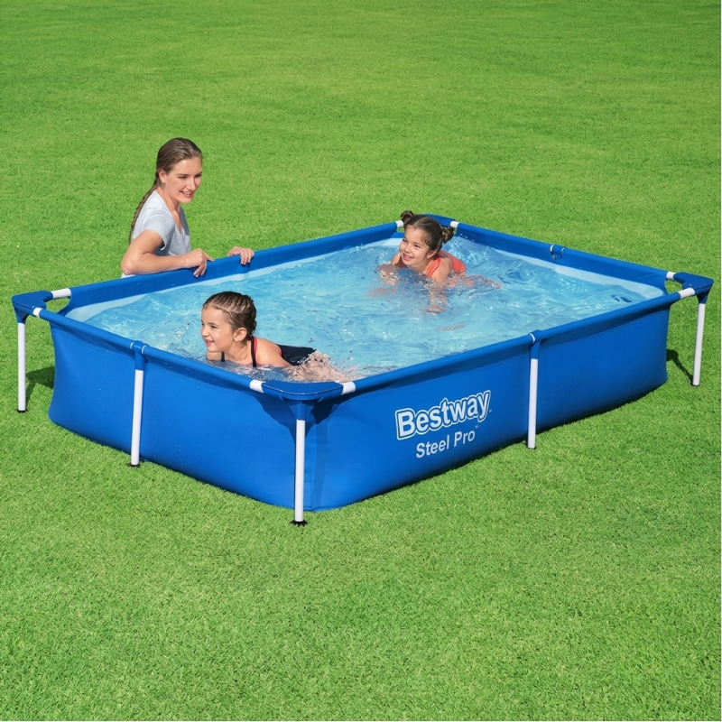 BESTWAY Steel Pro 7'3" x 59" x 17"/2.21m x 1.50m x 43cm Pool - Image 3