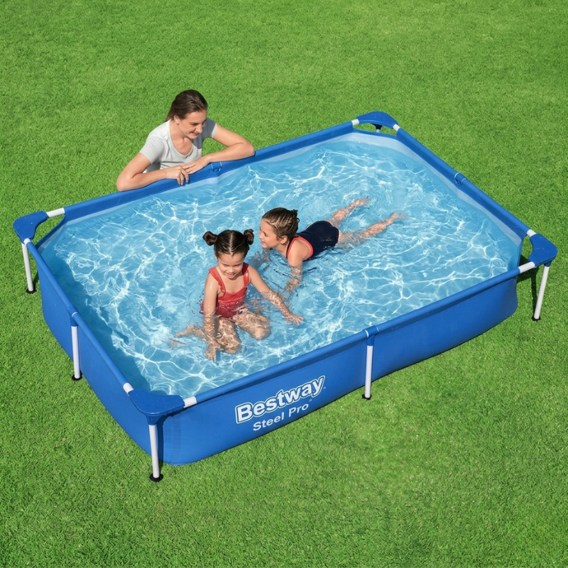 BESTWAY Steel Pro 7'3" x 59" x 17"/2.21m x 1.50m x 43cm Pool