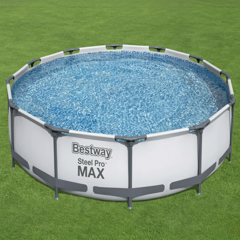 BESTWAY 12' x 30"/3.66m x 76cm Steel Pro Frame Pool Set