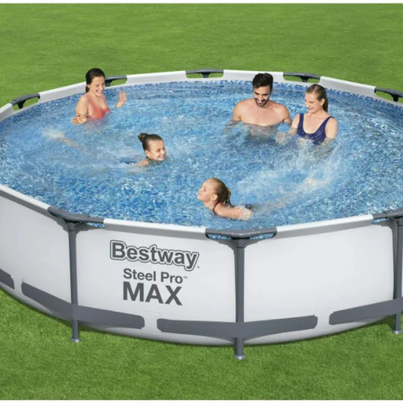 BESTWAY 12' x 30"/3.66m x 76cm Steel Pro Frame Pool Set - Image 2