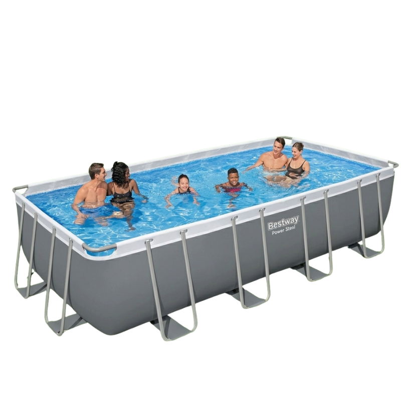BESTWAY Steel Pro MAX 18' x 9' x 48"/5.49m x 2.74m x 1.22m Rectangular Pool Set