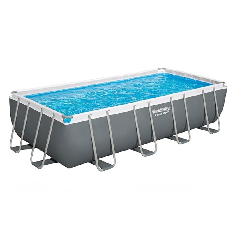 BESTWAY Steel Pro MAX 18' x 9' x 48"/5.49m x 2.74m x 1.22m Rectangular Pool Set - Image 3