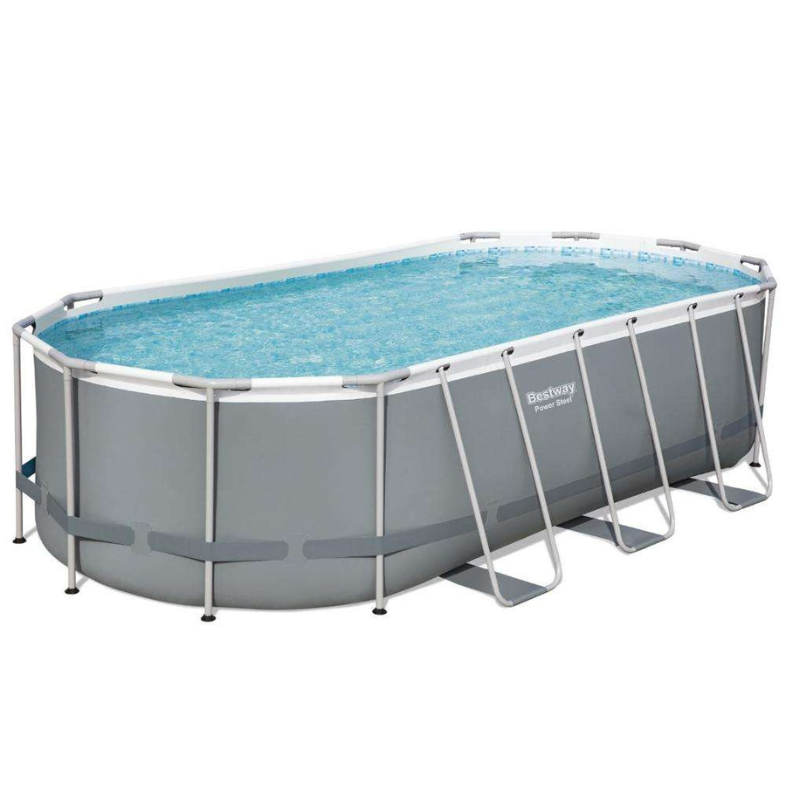 BESTWAY Power Steel 18' x 9' x 48"/5.49m x 2.74m x 1.22m Oval Pool Set