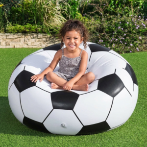 45" x 44" x 26"/1.14m x 1.12m x 66cm Beanless Soccer Ball Chair 75010