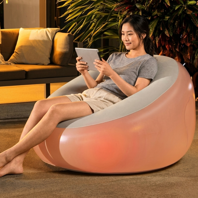 40" x 38" x 28"/1.02m x 97cm x 71cm Luxury Outdoor LED Chair - Image 3