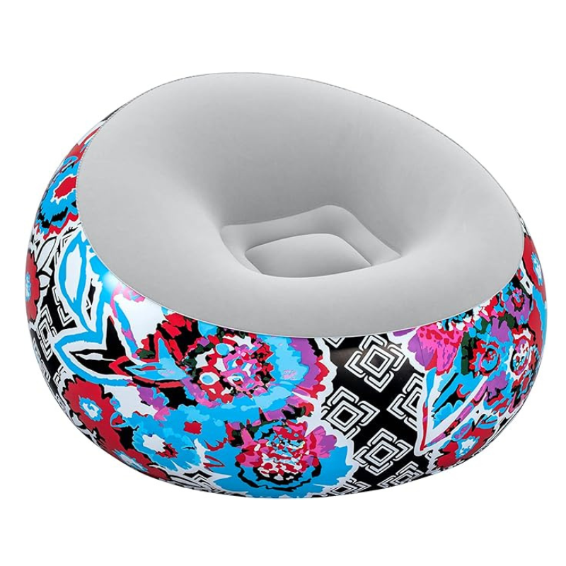 Bestway 44" x 44" x 26"/1.12m x 1.12m x 66cm Inflate-A-Chair Floral Air Chair - Image 3