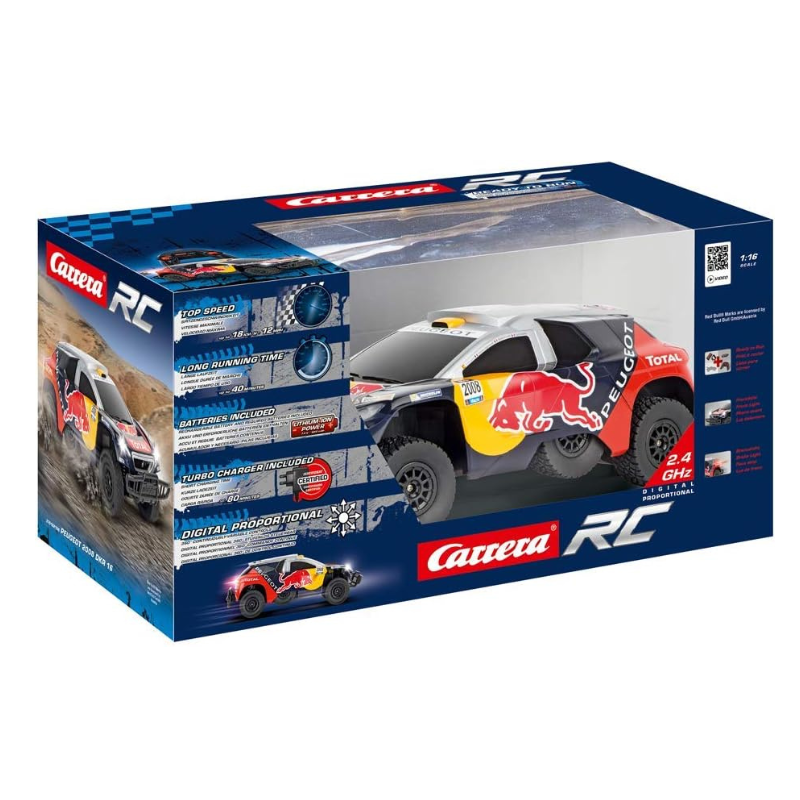 R/C PEUGEOT 08 DKR 16 RED BULL 1:16 162106