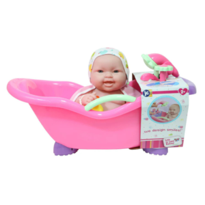 14" LOTS TO LOVE WITH NON ELECTRONIC BATHTUB JC TOYS 16305