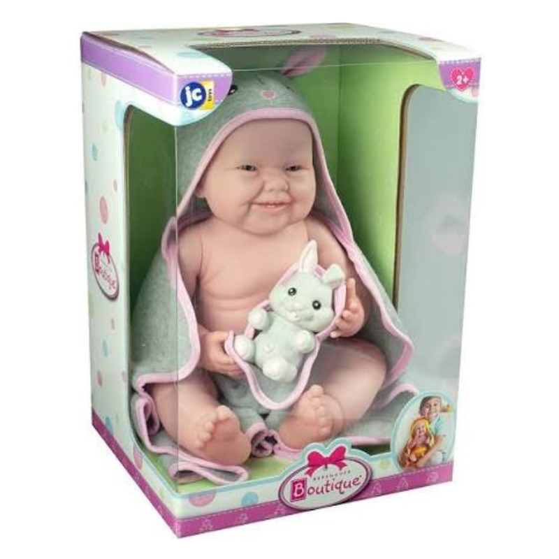 La Newborn. 43 cm. All Vinyl La Newborn Moments Bunny Theme with Accessory. Real Girl 18007