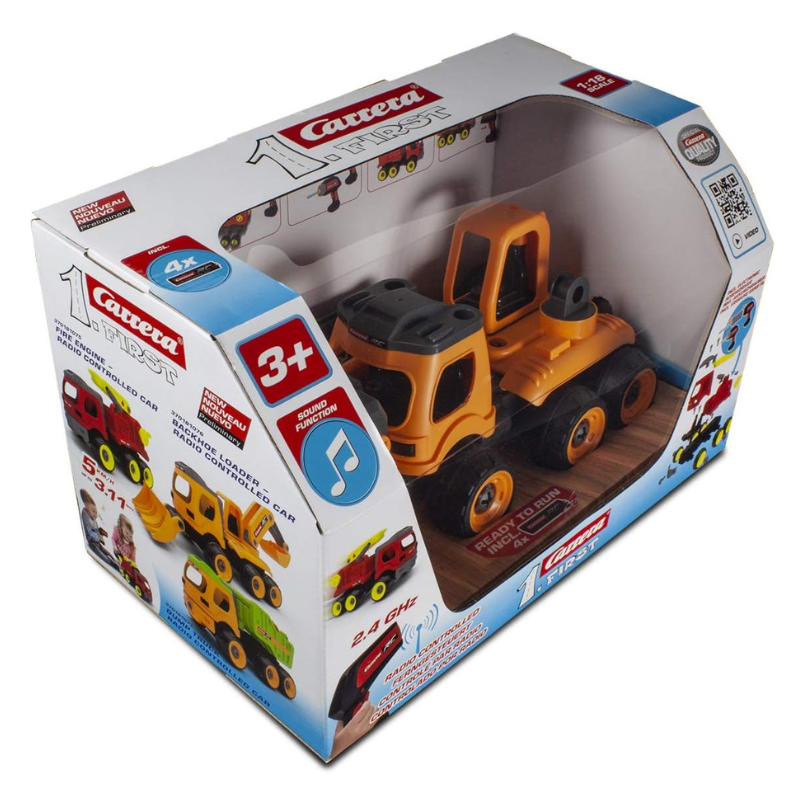 CARRERA R/C FIRST BACKHOE LOADER 1:18 181076 - Image 2